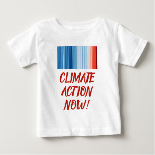 Camiseta De Bebé El calentamiento global estriba el cambio climátic