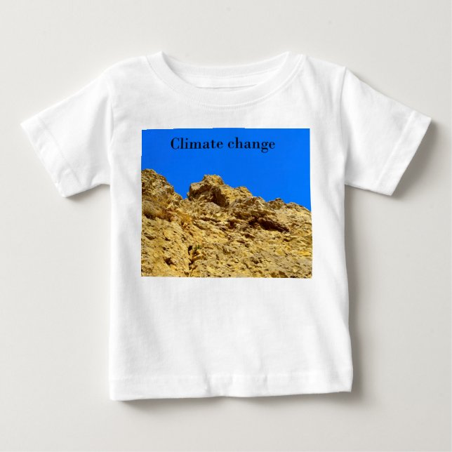 Camiseta De Bebé El cambio climático cuida el medio ambiente (Anverso)