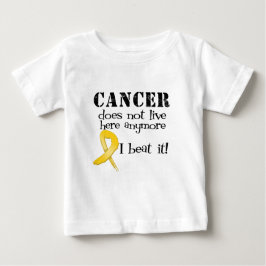 Camiseta De Bebé El cáncer de la niñez no vive aquí más