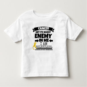 Camiseta De Bebé El cáncer de Neuroblastoma hizo frente a su