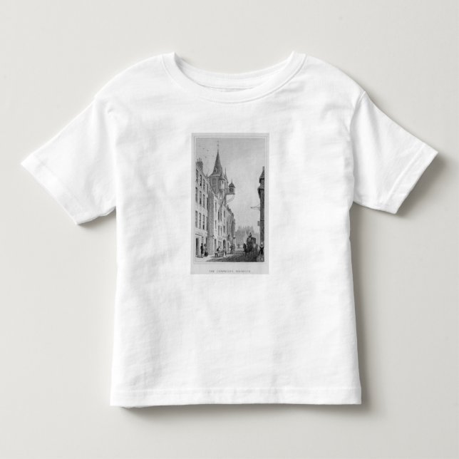Camiseta De Bebé El Canongate Tolbooth, Edimburgo (Anverso)