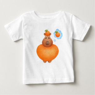 Camiseta De Bebé El capibara y el naranja más divertido
