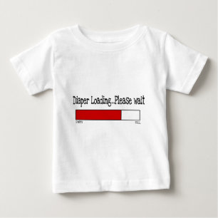 Camiseta De Bebé El cargamento del pañal… espera por favor