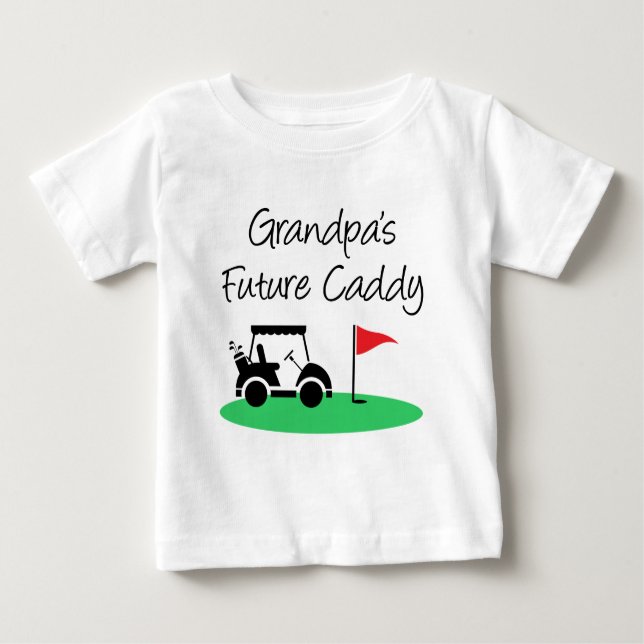 Camiseta De Bebé El carrito futuro del abuelo (Anverso)