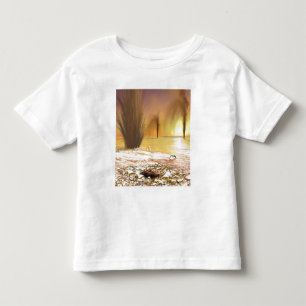 Camiseta De Bebé El casquete glaciar polar del sur marciano