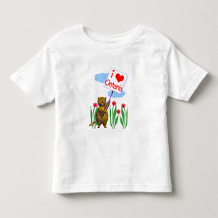 Camiseta De Bebé El castor canadiense ama a Ontario