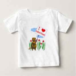 Camiseta De Bebé El castor canadiense ama a Saskatchewan