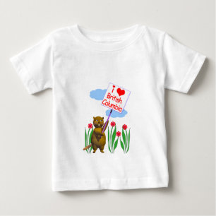 Camiseta De Bebé El castor canadiense ama la Columbia Británica