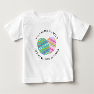 Camiseta De Bebé El cazador oficial del huevo de Pascua añade