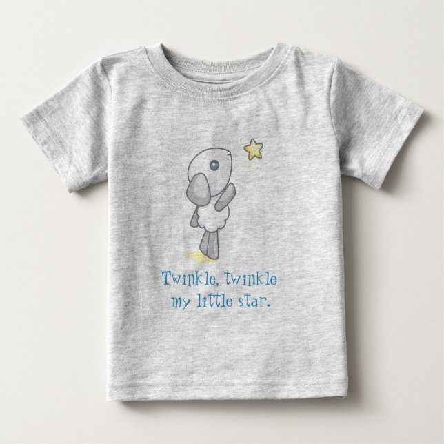 Camiseta De Bebé El centelleo, centellea mi pequeña estrella (Anverso)