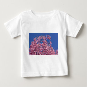 Camiseta De Bebé El cerezo Sakura florece en el azul