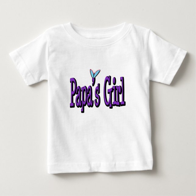 Camiseta De Bebé El Chica de papá (Anverso)