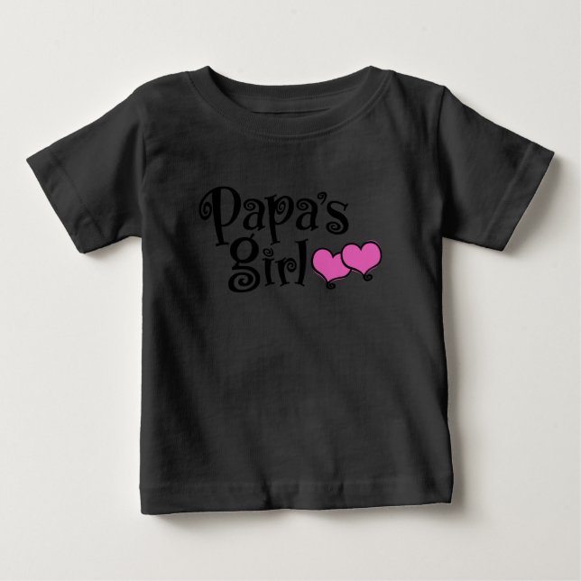 Camiseta De Bebé El Chica de papá (Anverso)