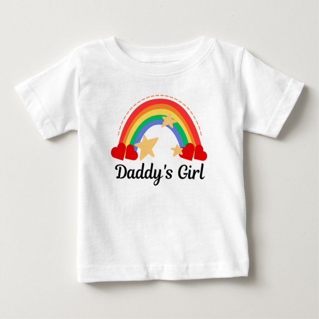 Camiseta De Bebé El Chica de papá (Anverso)