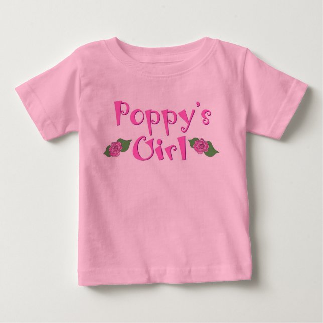 Camiseta De Bebé El Chica de Poppy (Anverso)