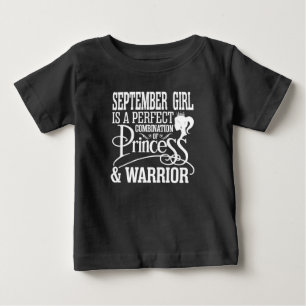 Camiseta De Bebé El Chica de septiembre es una combinación perfecta