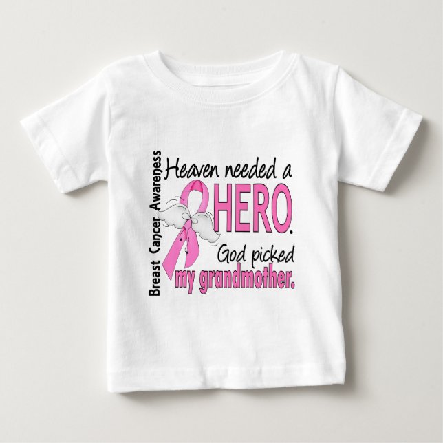 Camiseta De Bebé El cielo necesitó a un cáncer de pecho de la (Anverso)