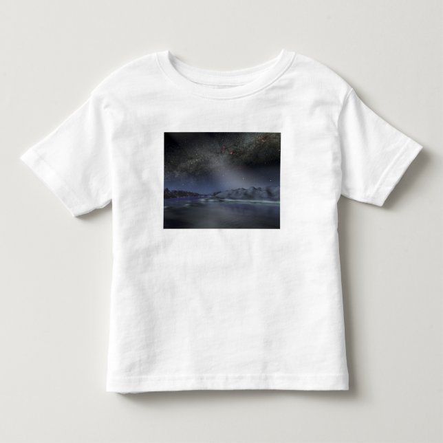 Camiseta De Bebé El cielo nocturno de un hipotético planeta extrate (Anverso)