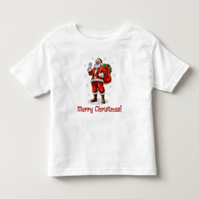 Camiseta De Bebé El clásico Santa Claus trae regalos de Navidad (Anverso)