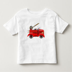 Camiseta De Bebé El coche de bomberos "añade su propio conocido "