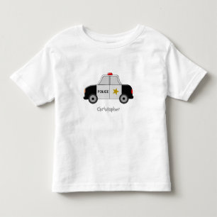 Camiseta De Bebé El coche policía apenas añade nombre