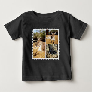 Camiseta De Bebé El collage de la imagen del canguro,