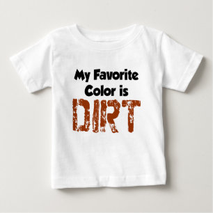 Camiseta De Bebé El color favorito es sucio