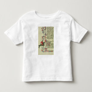 Camiseta De Bebé El comerciante, detalle del facsímil de