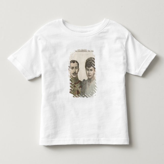 Camiseta De Bebé El compromiso de Albert Victor Duke de (Anverso)