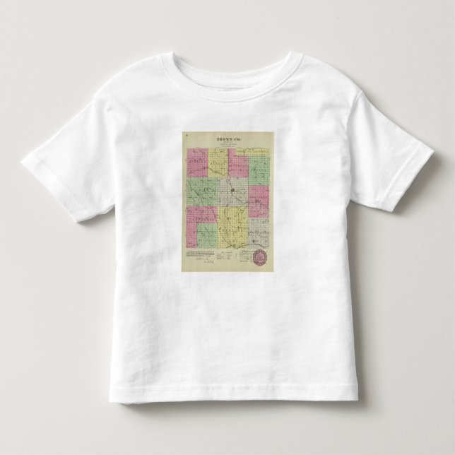 Camiseta De Bebé El condado de Brown, Kansas (Anverso)