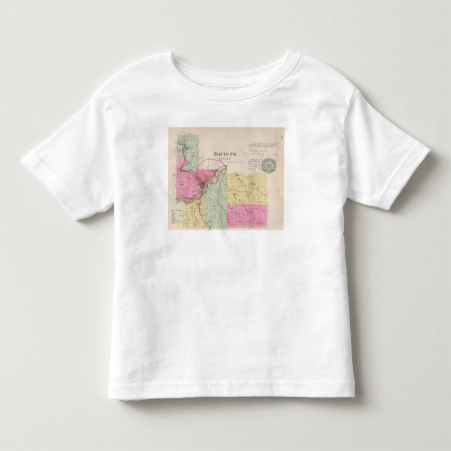 Camiseta De Bebé El condado de Davis, Kansas (Anverso)