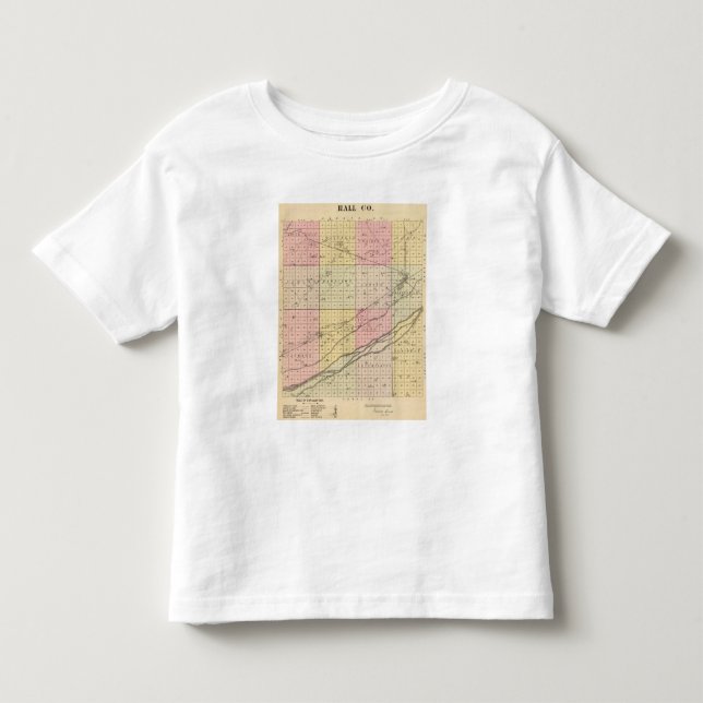 Camiseta De Bebé El condado de Hall, Nebraska (Anverso)