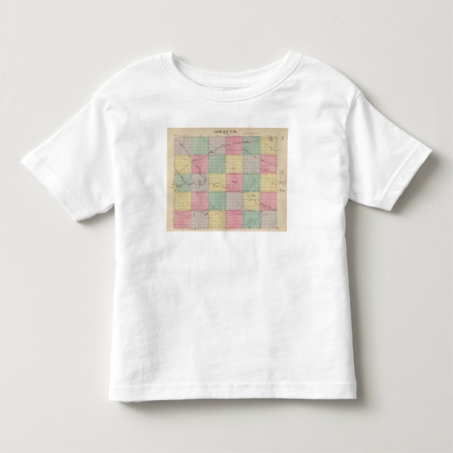 Camiseta De Bebé El condado de Logan, Kansas (Anverso)