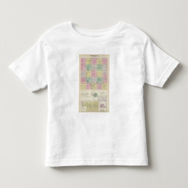 Camiseta De Bebé El condado de Marshall e Irving, Kansas (Anverso)