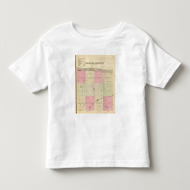 Camiseta De Bebé El condado de Phelps, Nebraska (Anverso)