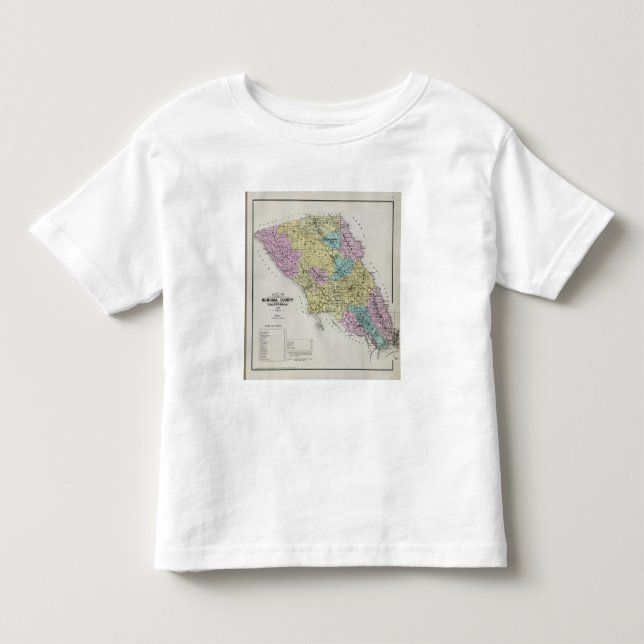 Camiseta De Bebé El condado de Sonoma, California 18 (Anverso)