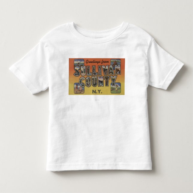 Camiseta De Bebé El condado de Sullivan, Nueva York - escenas (Anverso)