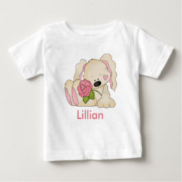 Camiseta De Bebé El conejo personalizado de Lillian
