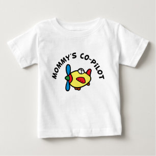 Camiseta De Bebé El copiloto de la mamá