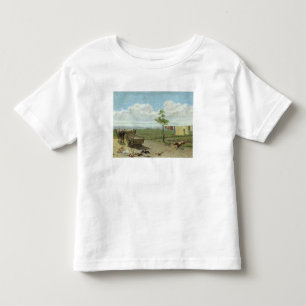 Camiseta De Bebé El corral (aceite en lona)