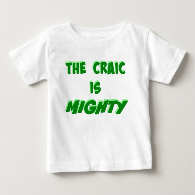 Camiseta De Bebé El Craic es una poderosa expresión verde irlandesa (Anverso)