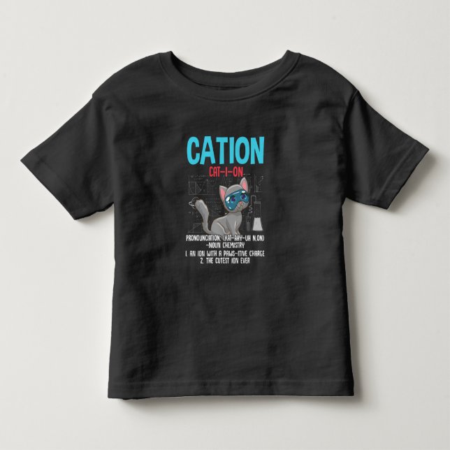 Camiseta De Bebé El curioso científico de química Cation Element Ca (Anverso)