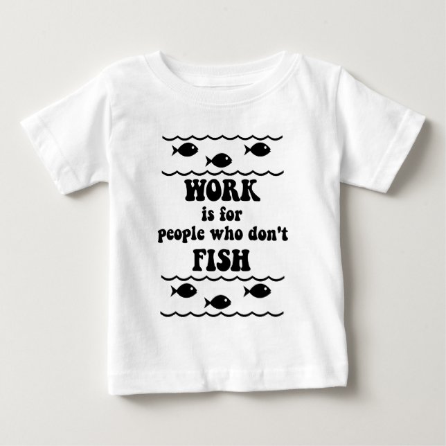 Camiseta De Bebé El decir divertido de la pesca (Anverso)
