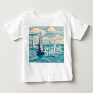 Camiseta De Bebé El destino de la nadada del barco del destino