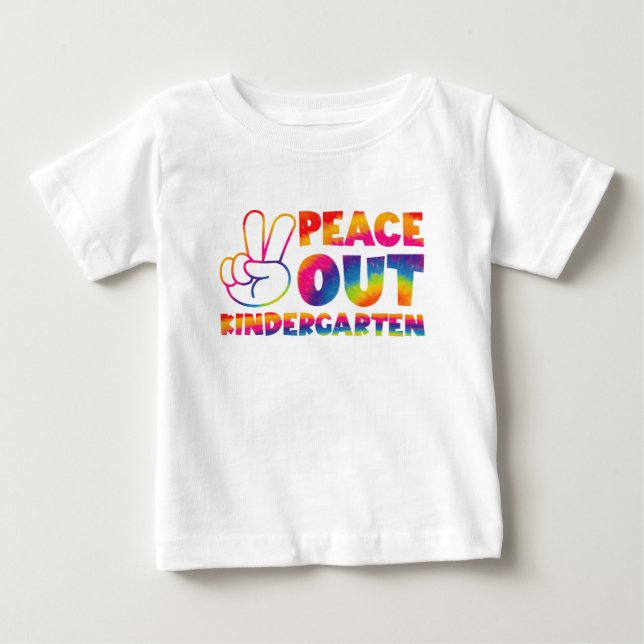 Camiseta De Bebé El Día De La Escuela El Día Pasado De La Paz (Anverso)