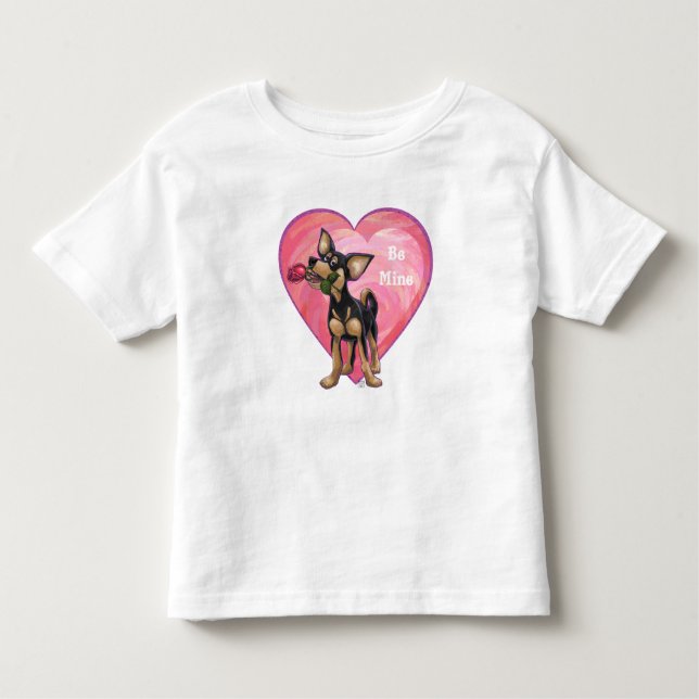Camiseta De Bebé El día de San Valentín de Chihuahua (Anverso)