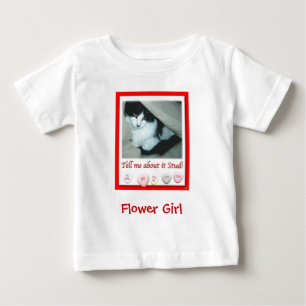 Camiseta De Bebé El día de San Valentín de flores Boda