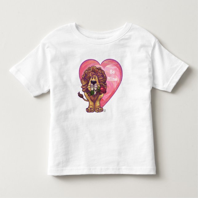 Camiseta De Bebé El día de San Valentín de leones (Anverso)