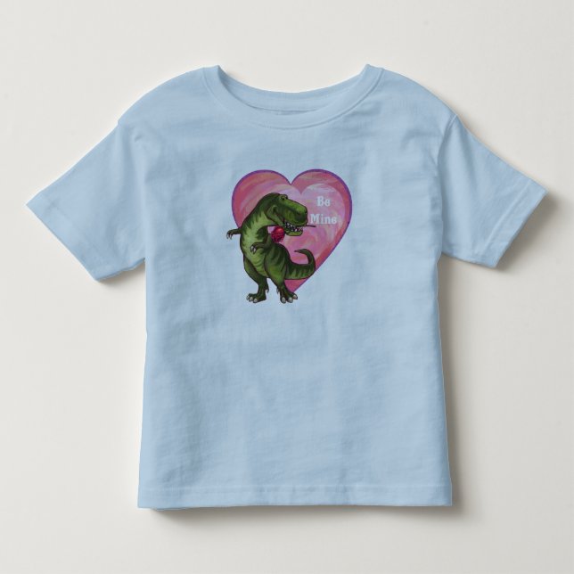 Camiseta De Bebé El día de San Valentín de Tyrannosaurus (Anverso)