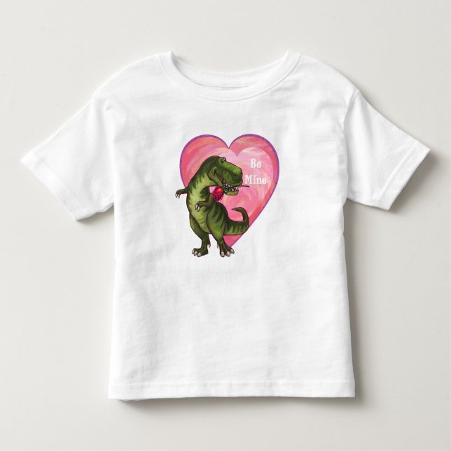 Camiseta De Bebé El día de San Valentín de Tyrannosaurus (Anverso)